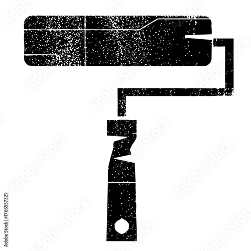 Paint Roller Applies Texture to Surfaces