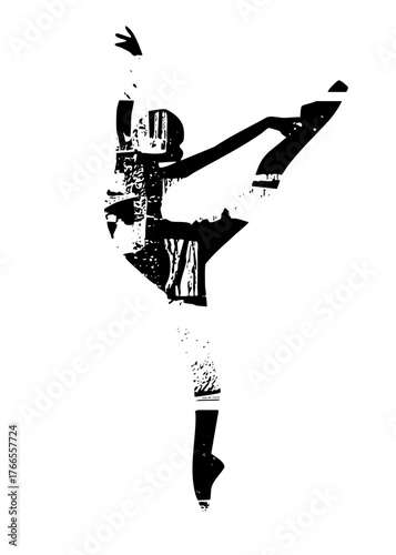 Ballerina Poses Elegantly in Performance