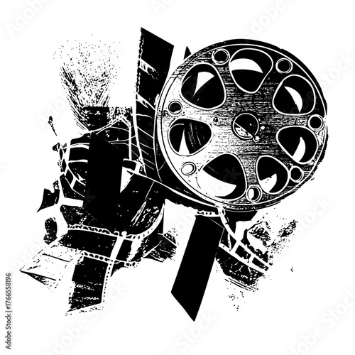 Film Reel Cinematic Energy in Entertainment