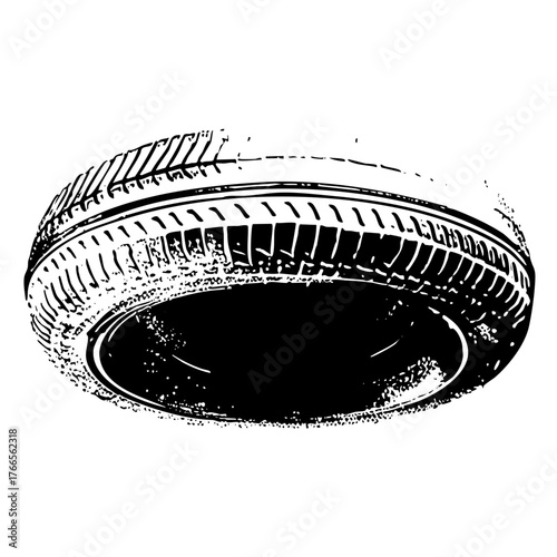 Tire rotates dynamically in automotive industry
