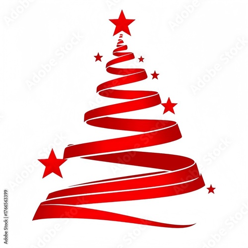 red christmas tree