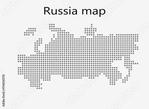 Includes the map of russia with the flag of usa on a white background.