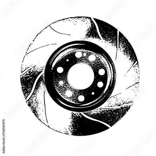 Brake disc illustrates performance in automotive engineering
