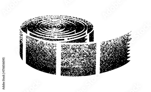 Film Reel Rotates in Cinematic Production