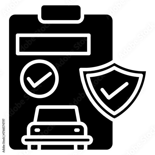 Car Insurance Document Icon 