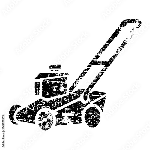 Lawnmower Illustrates Maintenance in a Yard