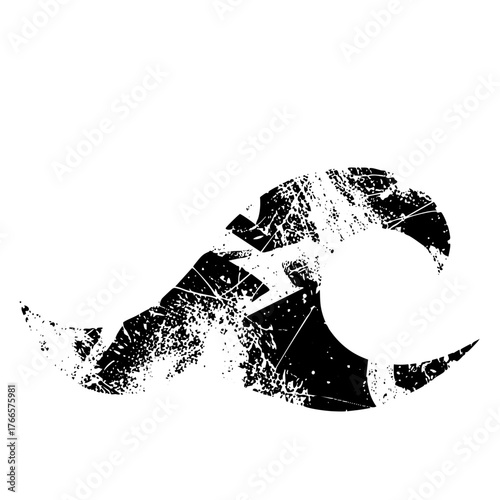 Wave crashes fractured design