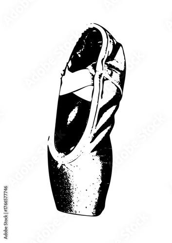 Ballet shoe illustrates elegance in performance