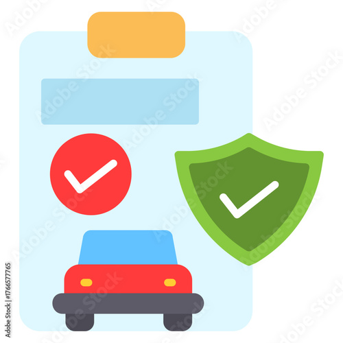 Car Insurance Document Icon 