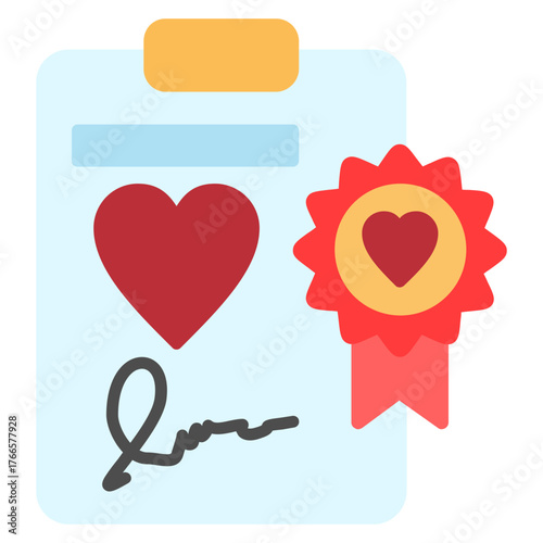 Marriage Contract Document Icon
