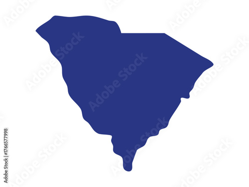 South Carolina Icon Vector, Minimalist State Symbol Design for Travel, Tourism, and Souvenir