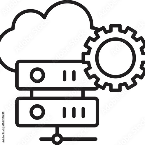 Cloud Server Management Icon