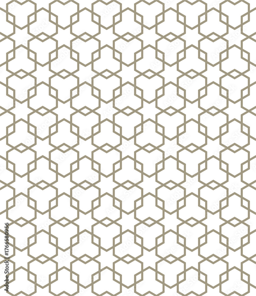 Naklejka premium Seamless geometric abstract pattern with a hexagon style