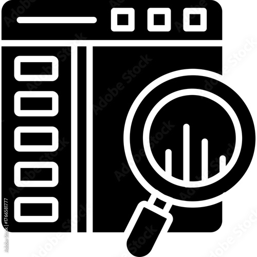 Web Data Search Icon 
