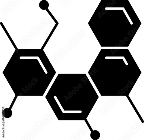 Biotechnology Icon - Vector illustrations for medical research, genetics, and lab work Outline and solid style.molecule Solid icon.microscope icon.labs tube for science glyph icon.atom Solid icon.