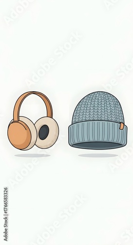 Winter Hat and Earmuffs