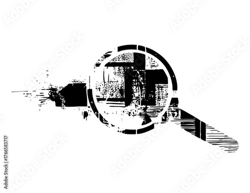 Headphones listen to music in a modern studio