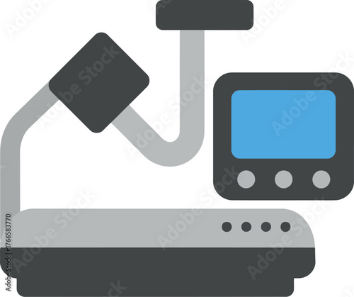 Precision digital scale with bright lcd display for accurate measurements vector