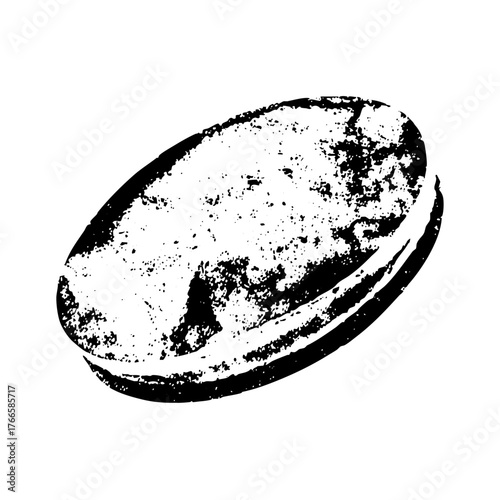 Rugby ball texture in a sporting illustration