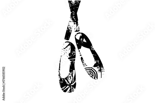 Ballet shoes display elegance in a performance setting