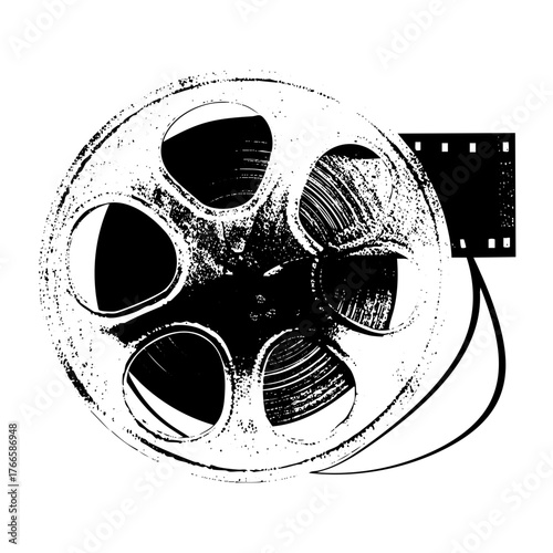 Film Reel Illustrates Nostalgia in Entertainment