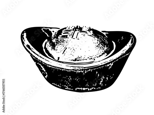 Casserole Dish Presents Rustic Texture in a Kitchen