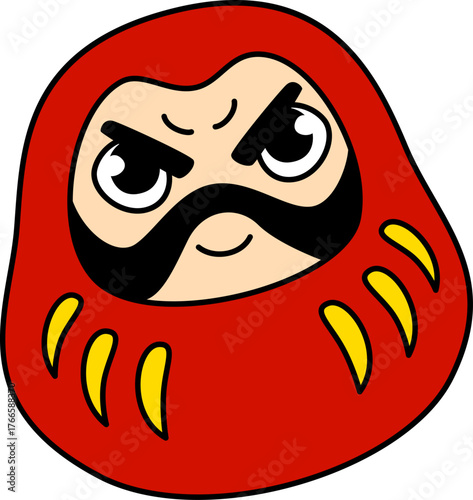Angry Daruma Doll