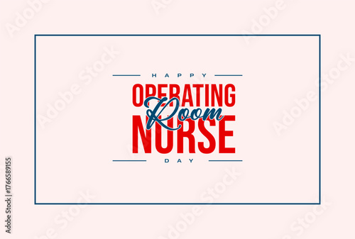 Operating Room Nurse Day holiday concept vector