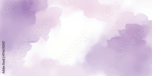 Abstract watercolor background in light purple soft pastel texture for graphic design ideal for backgrounds and artistic projects