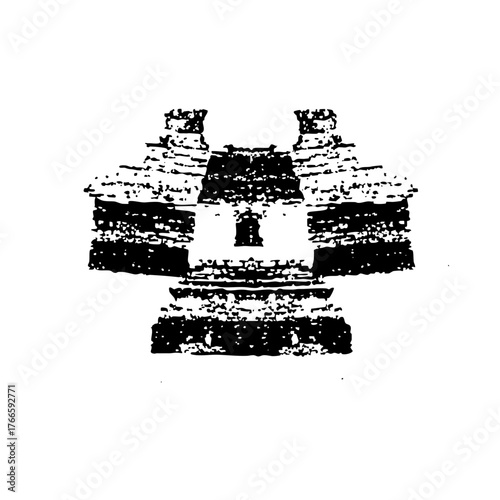 Ancient temple stands prominently in archaeological site