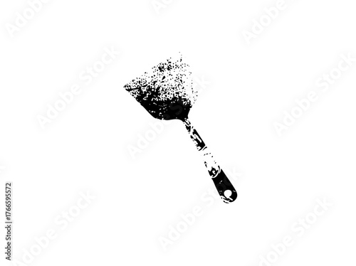 Spoon disintegrates into particles in a conceptual illustration