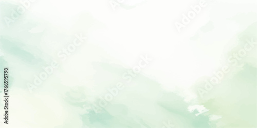 Abstract watercolor background texture soft green and white wash perfect for spring designs and subtle backdrops