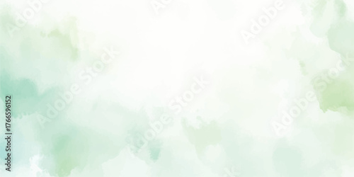 Abstract watercolor background with green and teal hues soft and dreamy texture perfect for adding a calming touch to designs