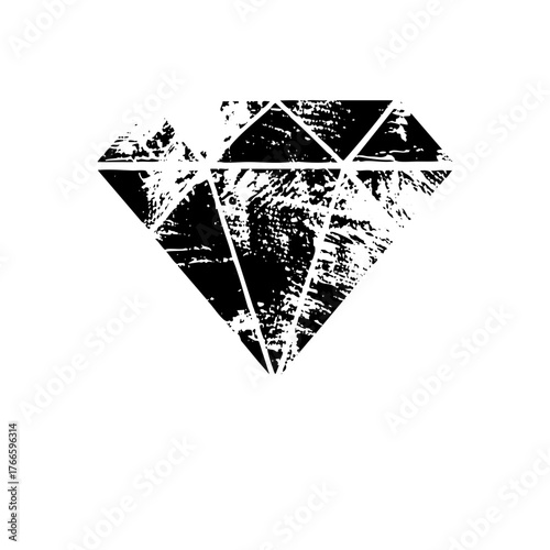 Diamond shatters dramatically in a fractured design