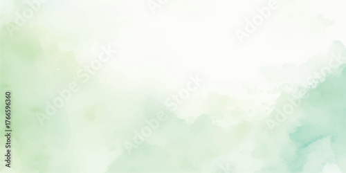 Abstract watercolor background in shades of green soft texture and blending perfect for spring designs and nature-themed projects