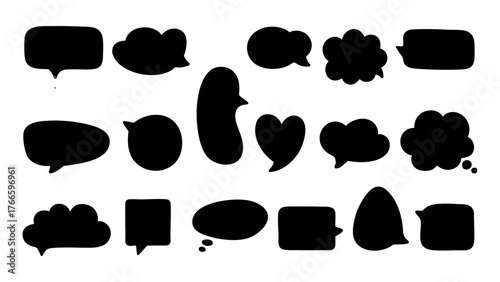Set of Comic Speech Bubbles - Text Boxes - Speach Bubbles
