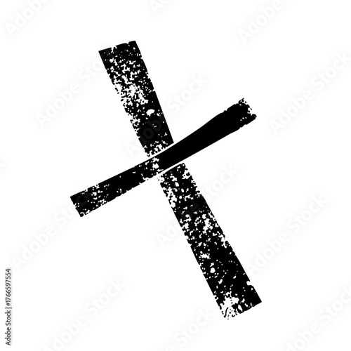 Mark Indicates Cancellation in Abstract Design