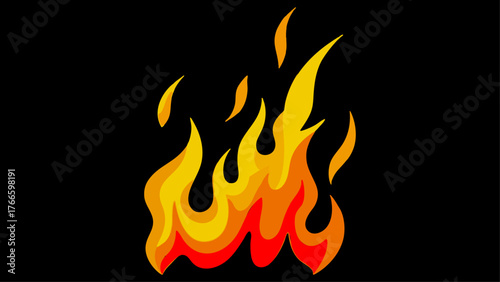 Fire Flame Illustrations  - Fire Icon