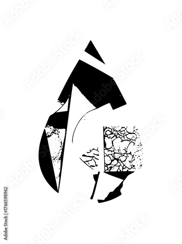 Abstract face explores fragmentation in modern art