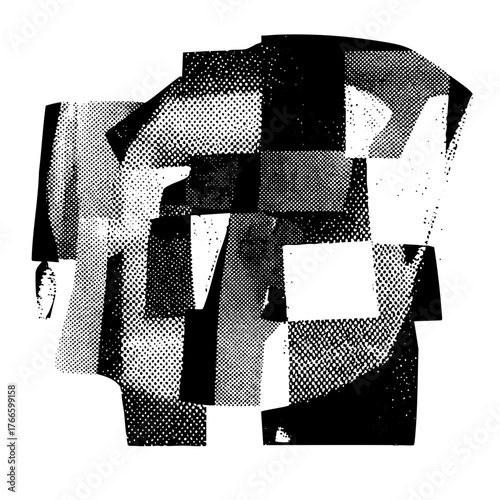 Abstract Shapes Compose Dynamic in Graphic Design