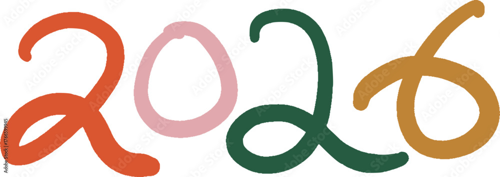 Obraz premium 2026 hand lettering