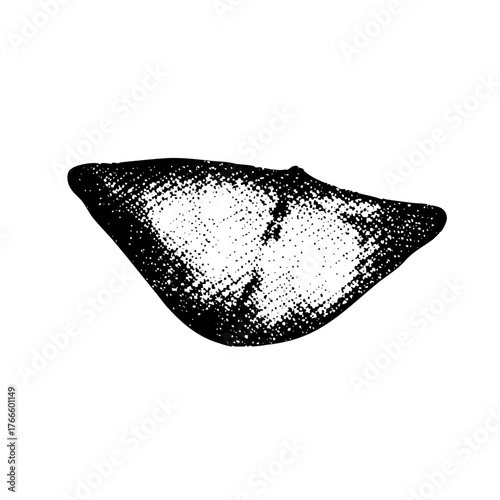 Lips Speak Expression in dotted style
