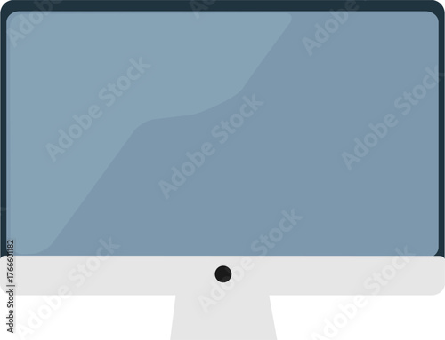 Minimalist flat design computer display monitor