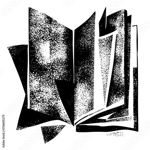 Abstract shapes interact dynamically in a modern composition