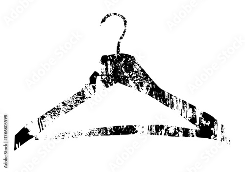 Clothes hanger texture in a minimalist composition