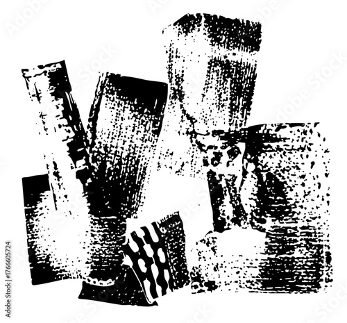 Abstract Shapes Compose Geometric Design for Modern Art