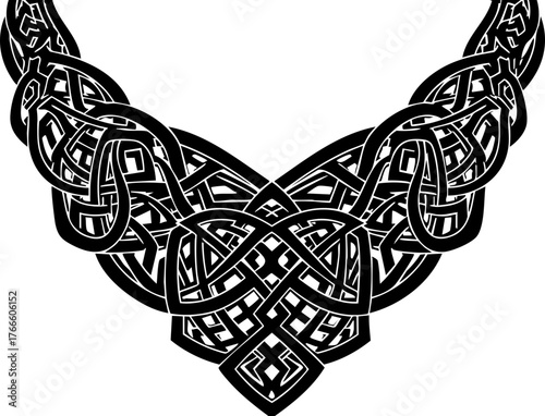 Intricate Celtic knotwork necklace design exuding ancient artistry and timeless elegance for sophisticated adornment