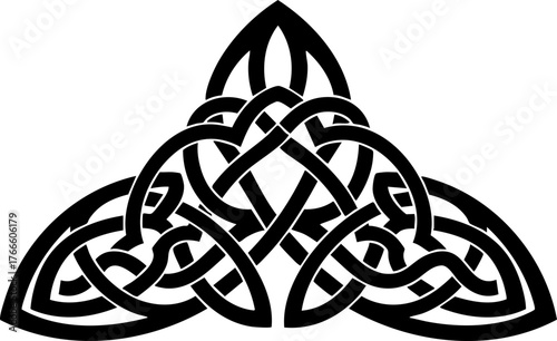 Intricate Celtic knot design symbolizing eternity and interconnectedness, perfect for cultural projects and spiritual themes.
