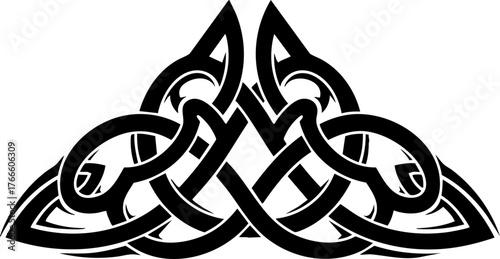 Intricate Celtic knotwork design offers timeless elegance for modern projects, symbolizing eternity and connection