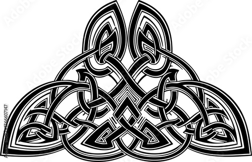 Intricate Celtic knotwork design symbolizing eternity and interconnectedness, perfect for cultural projects and decorative accents.